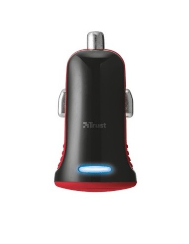 CARGADOR COCHE TRUST 5W ROJO 20740