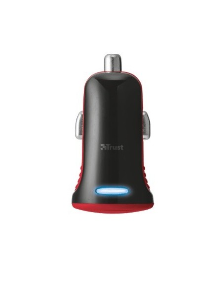 CARGADOR COCHE TRUST 5W ROJO 20740