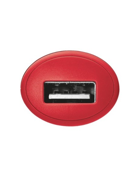 CARGADOR COCHE TRUST 5W ROJO 20740