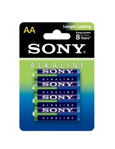 PILAS SONY AA 1.5V ALKALINE 4 UNIDADES