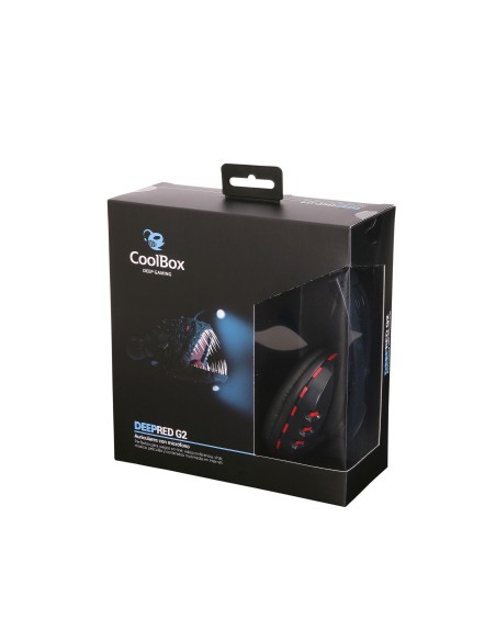 CoolBox Deep Red G2 Auriculares Diadema Negro, Rojo