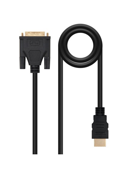Nanocable HDMI - DVI, 5m DVI A Negro