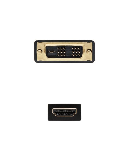 Nanocable HDMI - DVI, 5m DVI A Negro