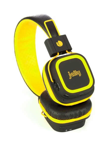 NGS Artica Jelly auriculares para móvil Binaural Diadema Negro, Amarillo Inalámbrico