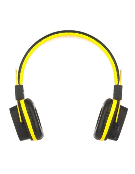 NGS Artica Jelly auriculares para móvil Binaural Diadema Negro, Amarillo Inalámbrico