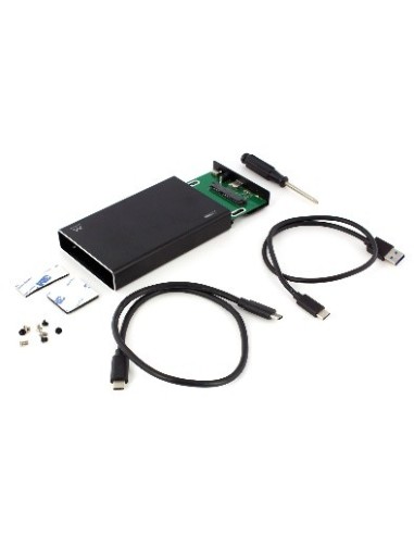 Ewent EW7070 caja para disco duro externo 2.5" Carcasa de duro SSD Negro