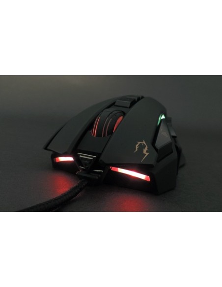 GAMDIAS ZEUS ratón USB Laser 8200 DPI mano derecha Negro