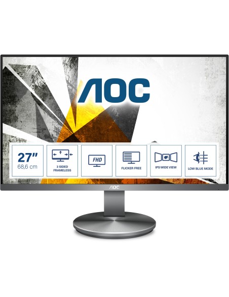 AOC Value-line I2790VQ BT pantalla para PC 68,6 cm (27") Full HD LED Plana Gris