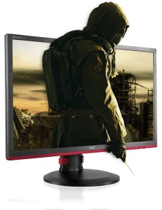 AOC Gaming G2460PF pantalla para PC 59,9 cm (23.6") Full HD LED Plana Mate Negro, Rojo