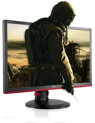 AOC Gaming G2460PF pantalla para PC 59,9 cm (23.6") Full HD LED Plana Mate Negro, Rojo