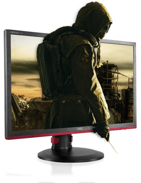 AOC Gaming G2460PF pantalla para PC 59,9 cm (23.6") Full HD LED Plana Mate Negro, Rojo