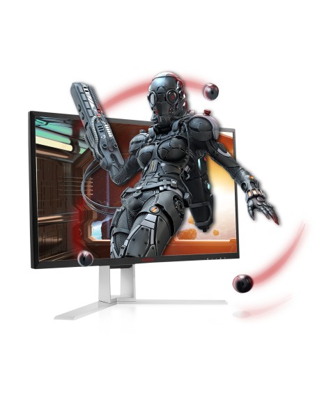 AOC Gaming AG241QX pantalla para PC 61 cm (24") 2560 x 1440 Pixeles Quad HD LED Negro, Rojo