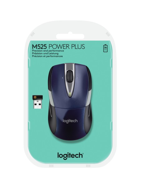 Logitech M525 ratón Ambidextro RF inalámbrico Óptico