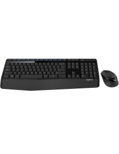 Logitech MK345 teclado RF inalámbrico QWERTY Portugués Negro