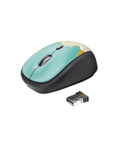 Trust Yvi ratón RF inalámbrico Óptico 1600 DPI Negro, Azul