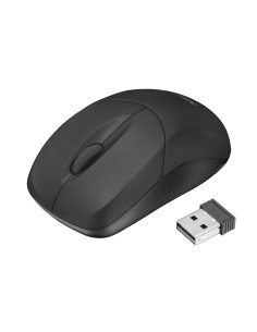 Trust Inu ratón RF inalámbrico Óptico 1000 DPI Ambidextro Negro