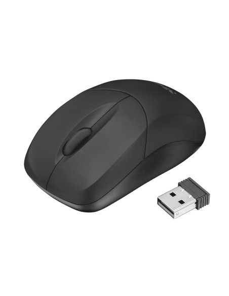 Trust Inu ratón RF inalámbrico Óptico 1000 DPI Ambidextro Negro