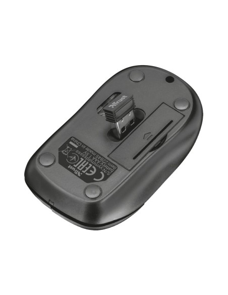 Trust Inu ratón RF inalámbrico Óptico 1000 DPI Ambidextro Negro