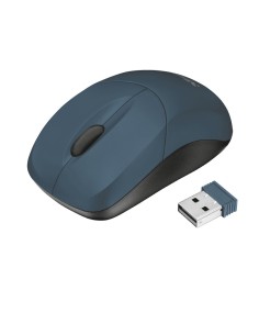 Trust Inu ratón RF inalámbrico Óptico 1000 DPI Ambidextro Negro, Azul