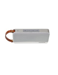 Thomson WS02 altavoz portátil Altavoz portátil estéreo Aluminio, Blanco 12 W