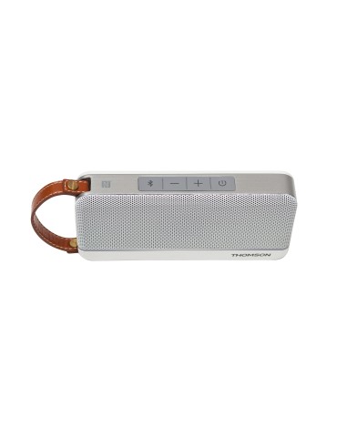 Thomson WS02 altavoz portátil Altavoz portátil estéreo Aluminio, Blanco 12 W