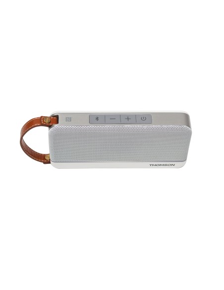 Thomson WS02 altavoz portátil Altavoz portátil estéreo Aluminio, Blanco 12 W