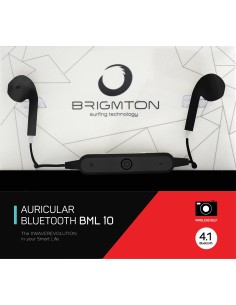 Brigmton BML 10 auriculares para móvil Monoaural Dentro de oído Negro