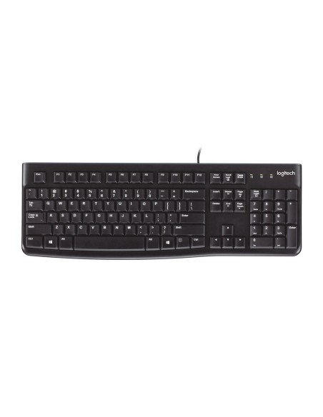 Logitech K120 USB QWERTY Inglés del Reino Unido Negro