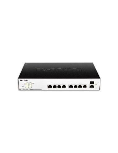 D-Link DGS-1100-10MPP switch Gestionado Gigabit Ethernet (10 100 1000) Energía sobre Ethernet (PoE) Negro, Gris