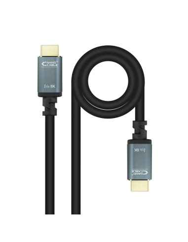 Nanocable Cable HDMI 2.1 IRIS 8K A M-A M, Negro, 1.5 m