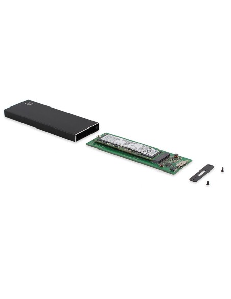 Ewent EW7023 caja para disco duro externo Caja externa para unidad de estado sólido (SSD) Negro