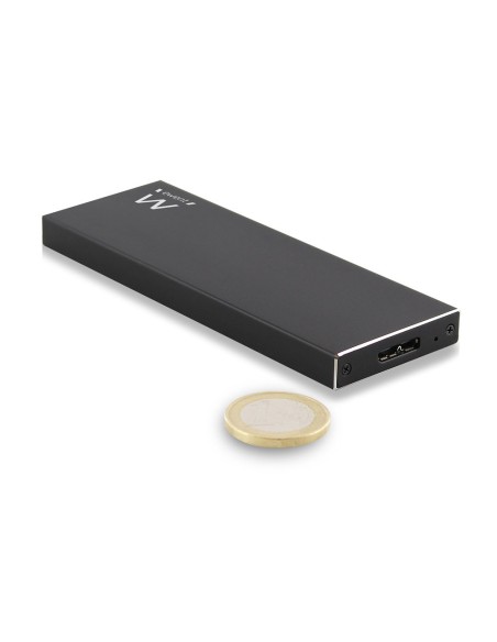 Ewent EW7023 caja para disco duro externo Caja externa para unidad de estado sólido (SSD) Negro