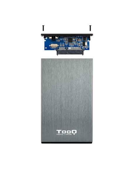 TooQ TQE-2527G caja para disco duro externo Caja de disco duro (HDD) Negro, Gris 2.5"