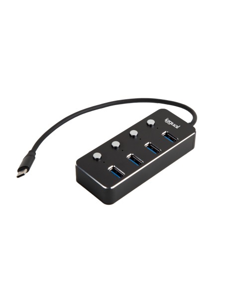 iggual Hub tipo C x 4 puertos USB 3.1 4BUTTONS