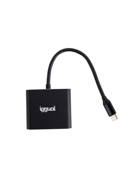 iggual Hub tipo C 3 en 1 HDMI USB3.0 PD100W