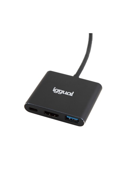 iggual Hub tipo C 3 en 1 HDMI USB3.0 PD100W