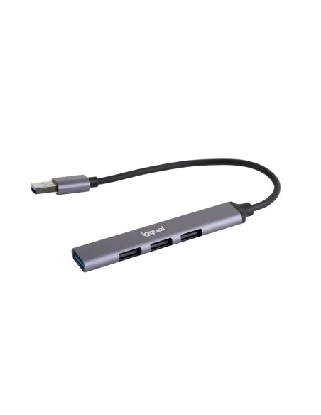 iggual Hub USB 3 puertos USB 2.0 + 1 USB 3.0 THIN