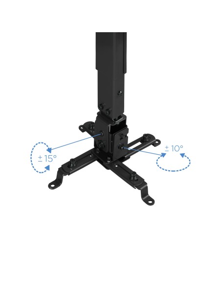 TooQ SOPORTE UNIVERSAL INCLINABLE DE TECHO PARA PROYECTOR NEGRO