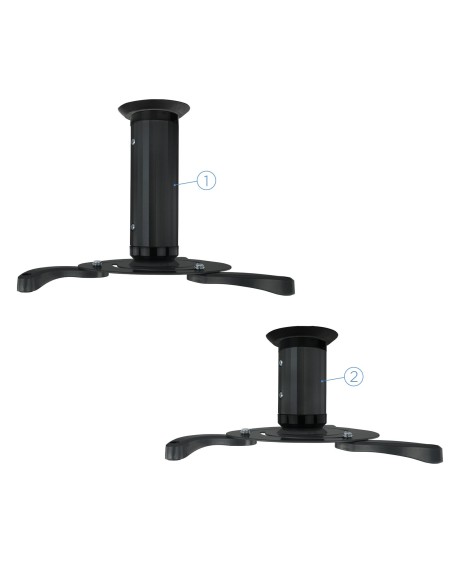 TooQ SOPORTE UNIVERSAL DE TECHO GIRATORIO 360º PARA PROYECTOR NEGRO