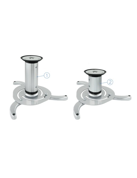 TooQ SOPORTE UNIVERSAL DE TECHO GIRATORIO 360º PARA PROYECTOR PLATA