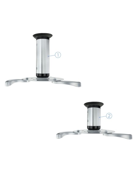 TooQ SOPORTE UNIVERSAL DE TECHO GIRATORIO 360º PARA PROYECTOR PLATA