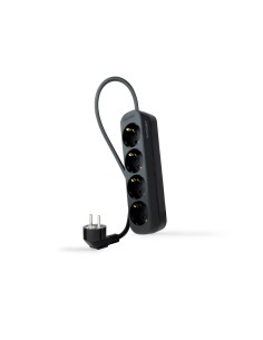 Nanocable Regleta de Enchufes 4 Tomas 1.4 m Negro