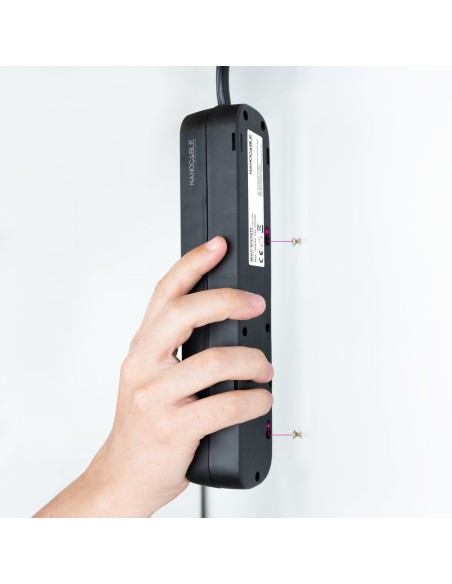 Nanocable Regleta de Enchufes 4 Tomas 1.4 m Negro