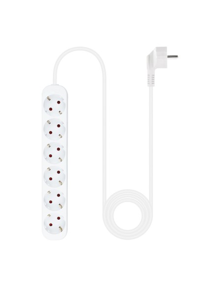 Nanocable Regleta de Enchufes 6 Tomas 1.4 m Blanco