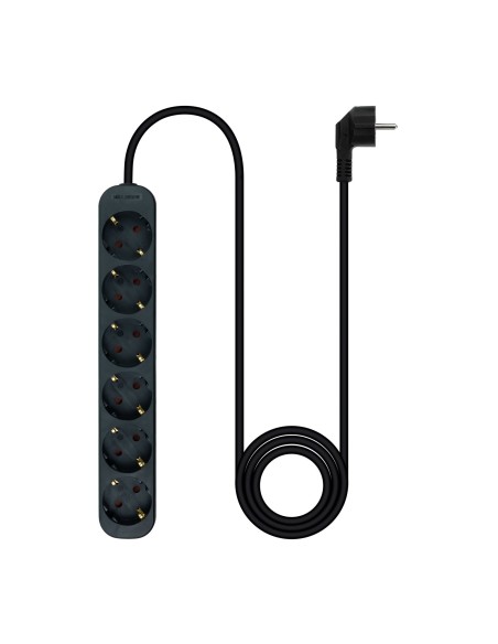 Nanocable Regleta de Enchufes 6 Tomas 1.4 m Negro