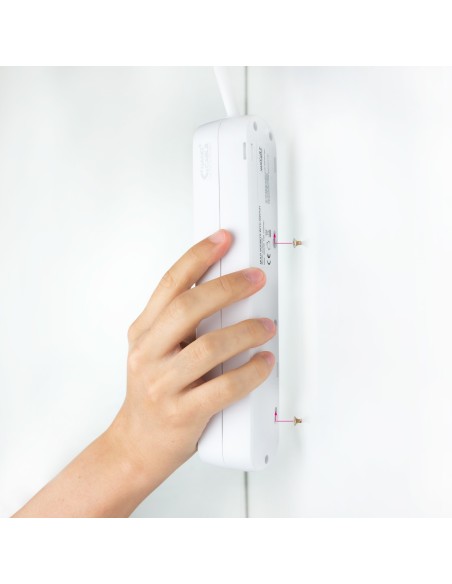 Nanocable Regleta 3 Tomas Interruptor Blanco