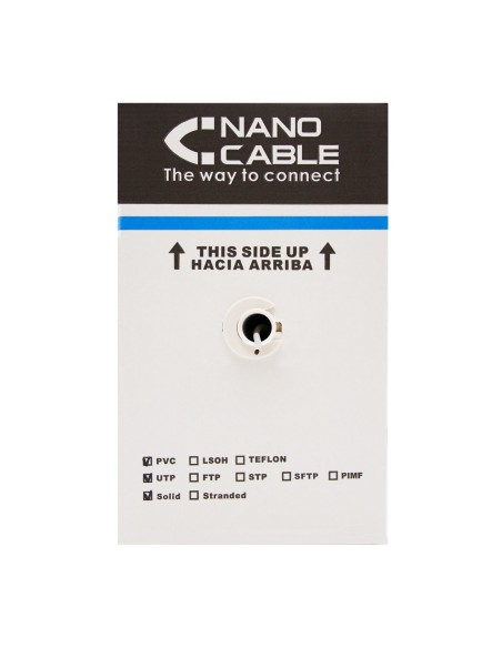 Nanocable CABLE RED RJ45 CAT.5E UTP FLEXIBLE AWG24, 305 M