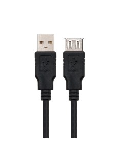 Nanocable CABLE USB 2.0, TIPO A M-A H, NEGRO, 3.0 M