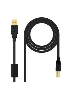 Nanocable Cable USB 2.0 Impresora Ferrita  2.0 M