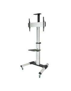 TooQ FS1870M-B soporte para pantalla de señalización 94 cm (37") Negro, Plata